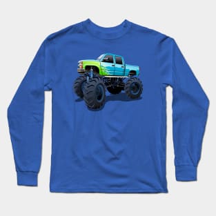 Cartoon Monster Truck Long Sleeve T-Shirt